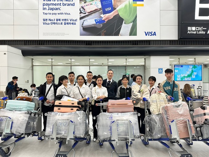 Nghiệp đoàn ra tận sân bay đón thực tập sinh sang xuất khẩu lao động tại Nhật Bản